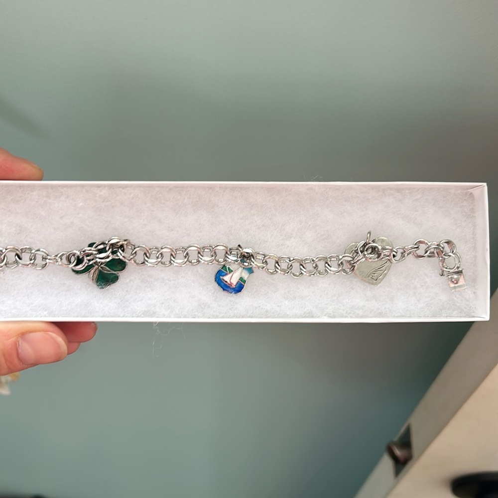 AWESOME silver charm bracelet